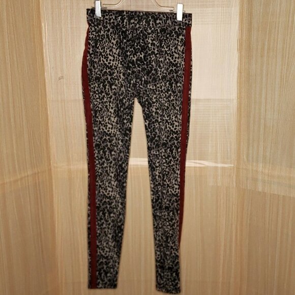 Ana & Ava Womens Leopard Print Elastic Waist Pants Small - Picture 3 of 7